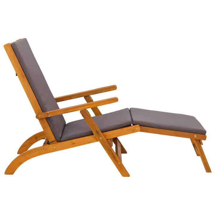 Reclining Och Fällbar Solstol 55 X 146 X 91 Cm