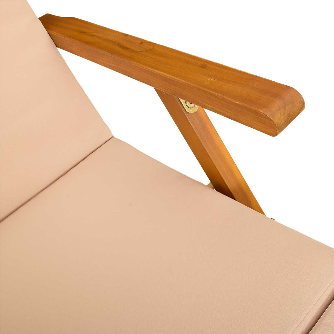 Reclining Och Fällbar Solstol 55 X 146 X 91 Cm