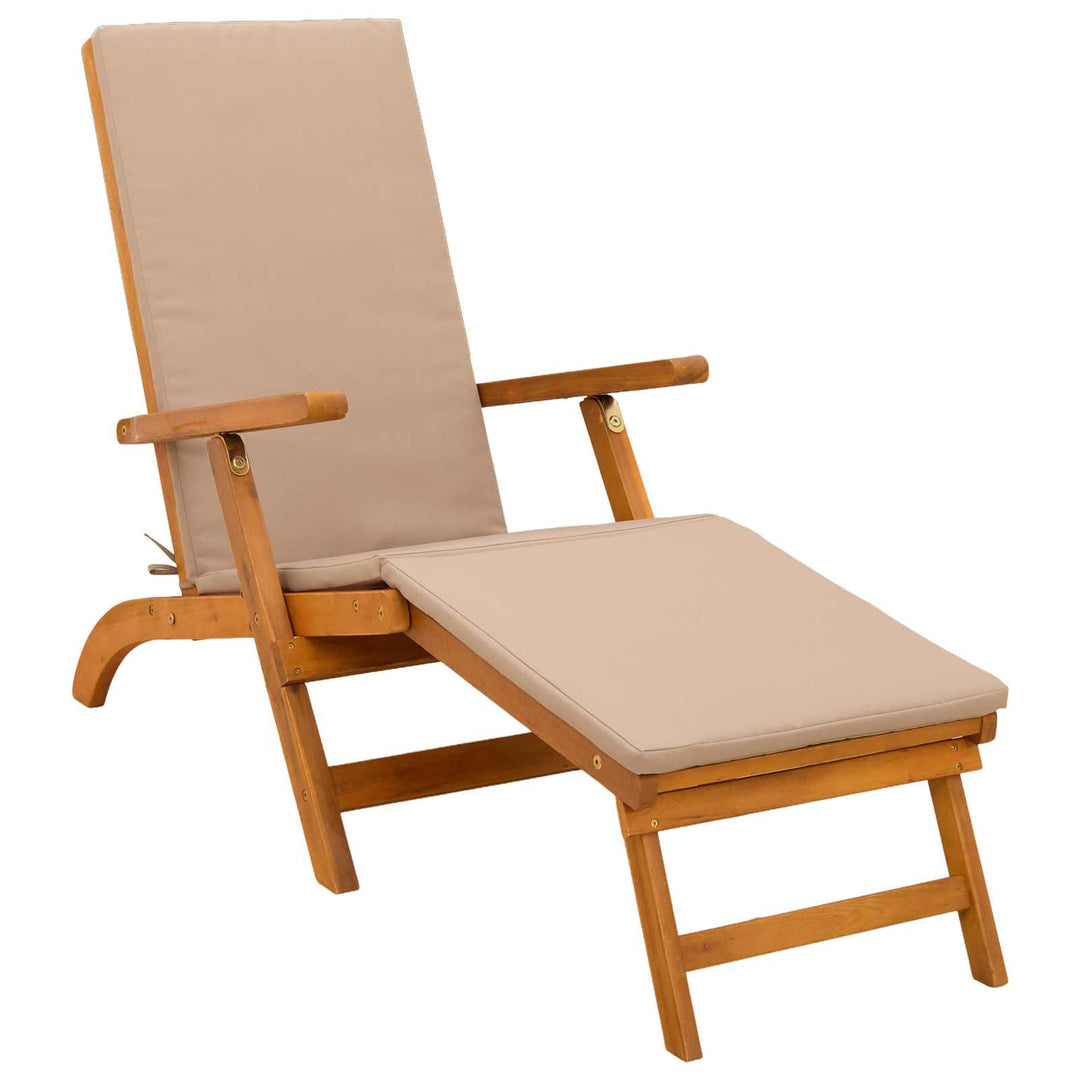 Reclining Och Fällbar Solstol 55 X 146 X 91 Cm