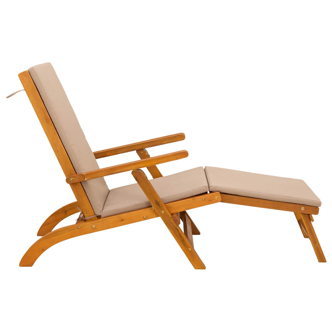 Reclining Och Fällbar Solstol 55 X 146 X 91 Cm