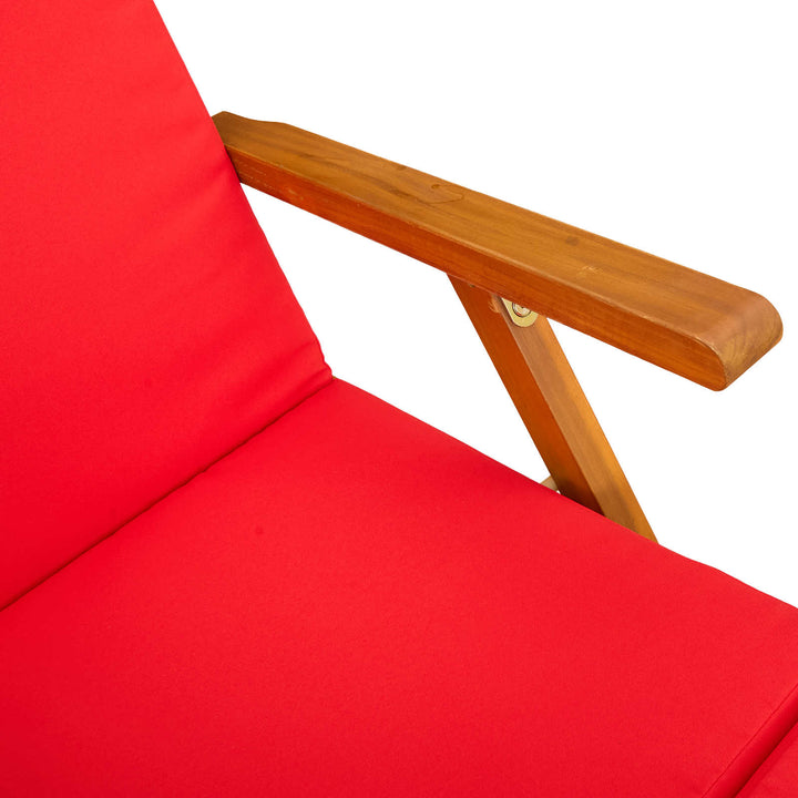 Reclining Och Fällbar Solstol 55 X 146 X 91 Cm