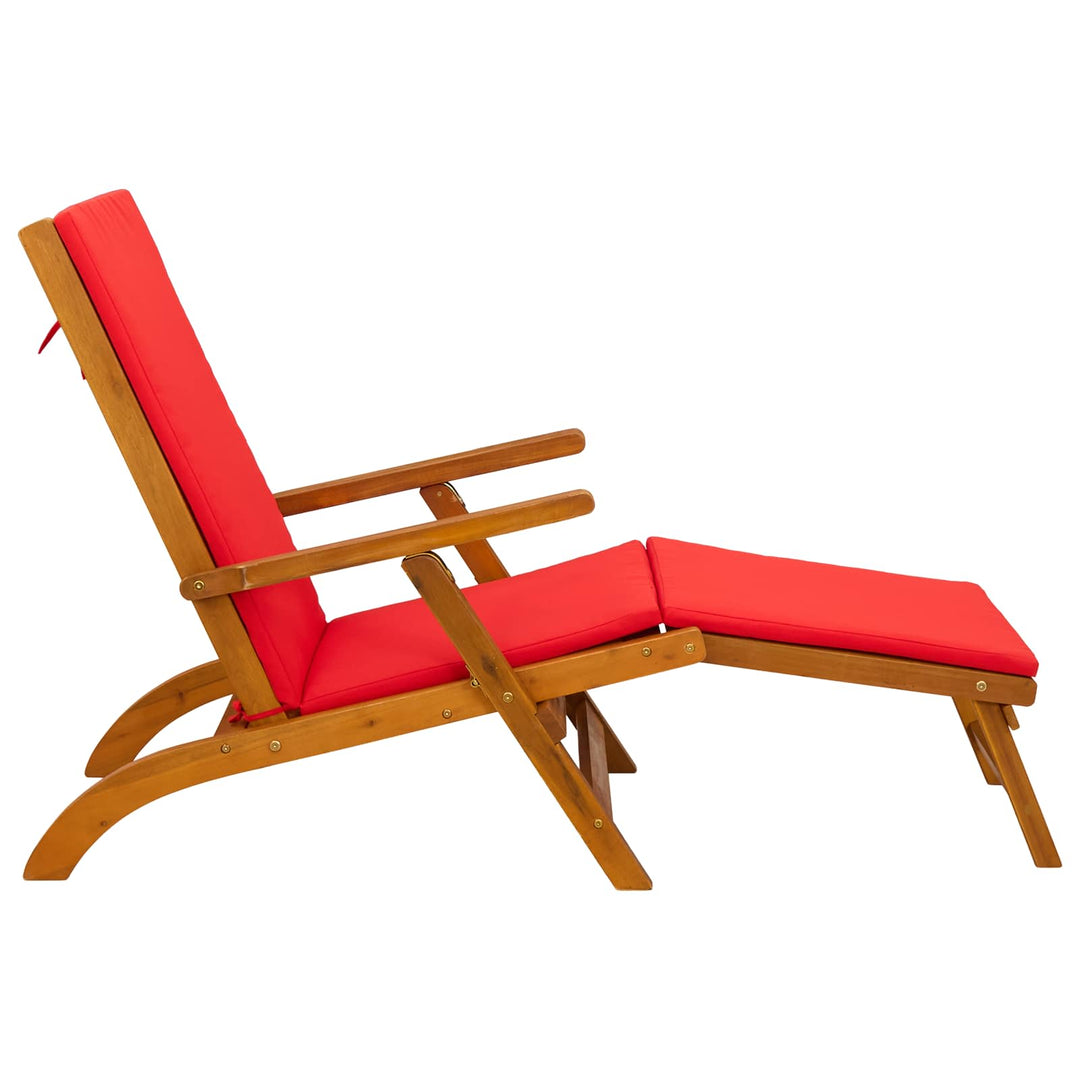 Reclining Och Fällbar Solstol 55 X 146 X 91 Cm