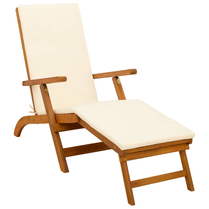 Reclining Och Fällbar Solstol 2 Pcs 55 X 146 X 91 Cm