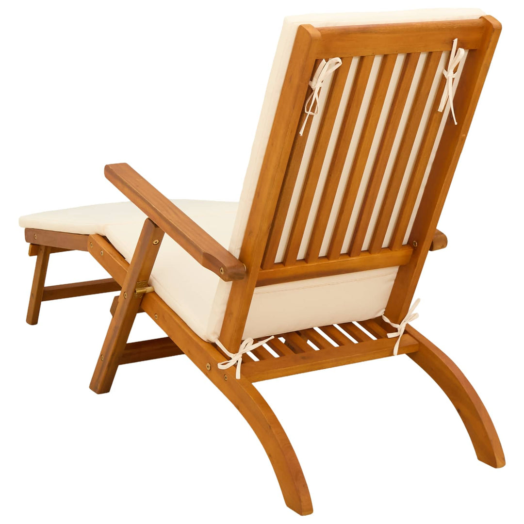 Reclining Och Fällbar Solstol 2 Pcs 55 X 146 X 91 Cm