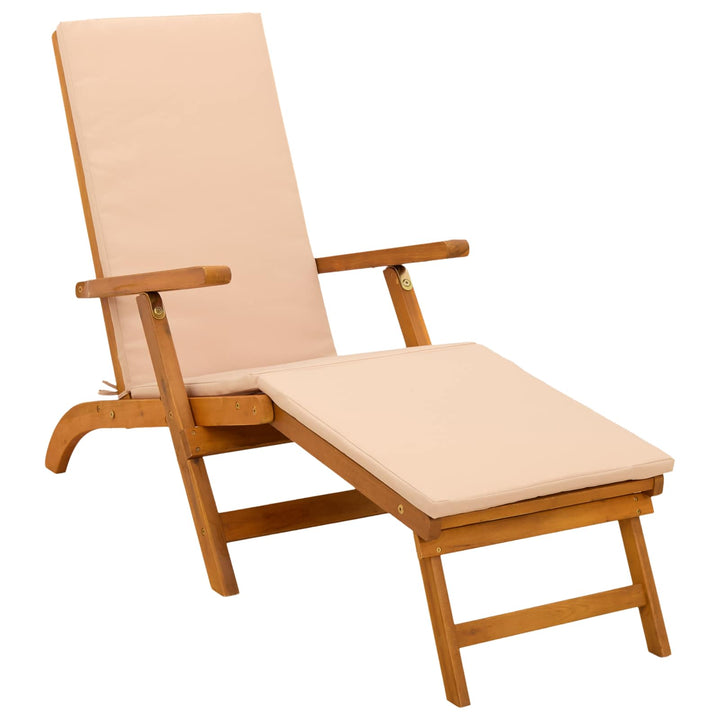 Reclining Och Fällbar Solstol 2 Pcs 55 X 146 X 91 Cm