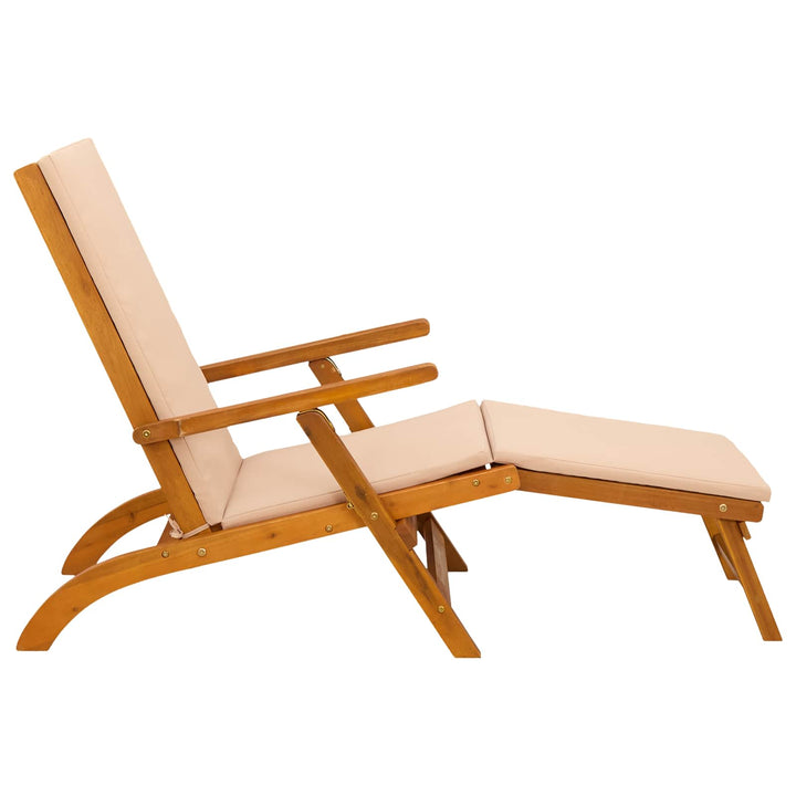 Reclining Och Fällbar Solstol 2 Pcs 55 X 146 X 91 Cm
