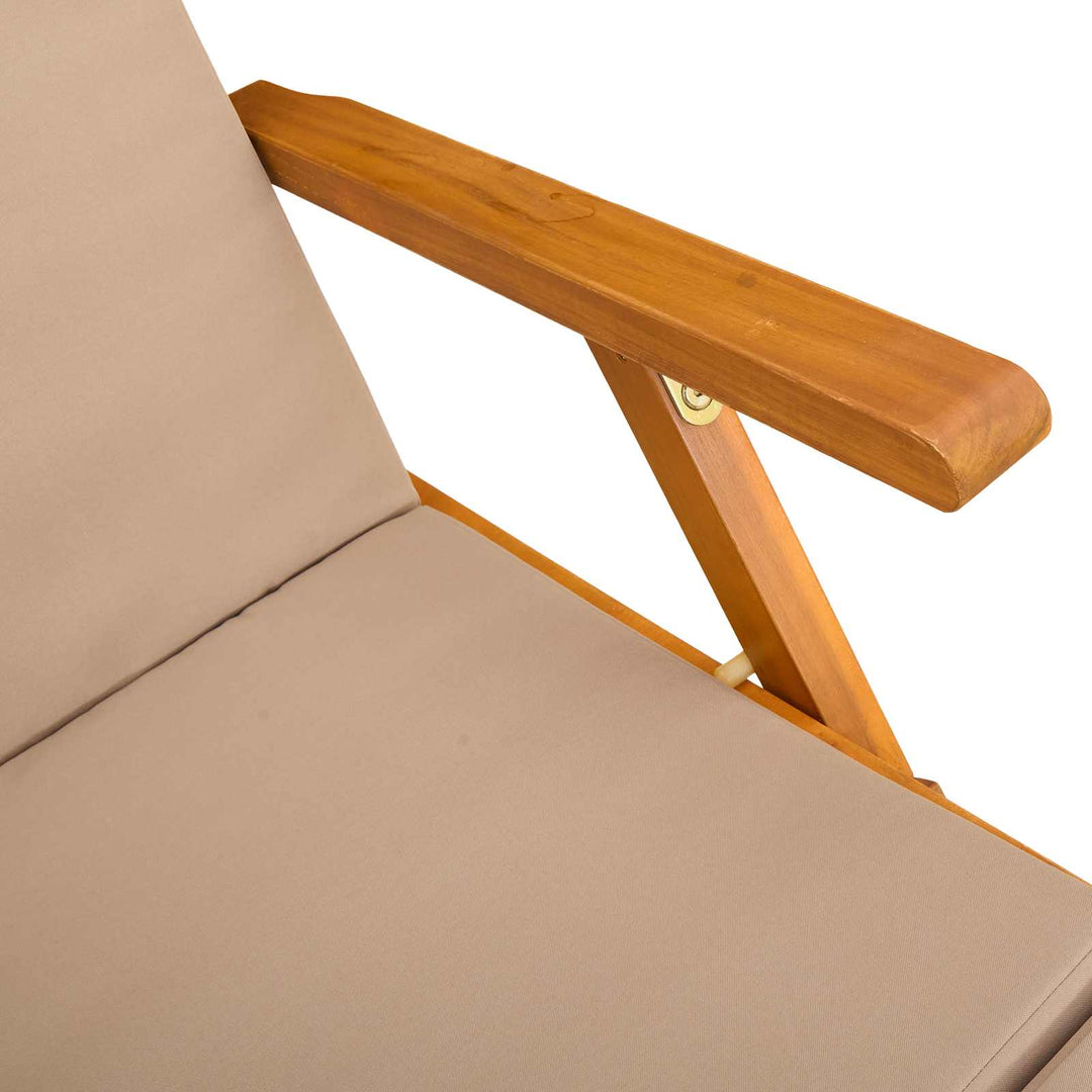 Reclining Och Fällbar Solstol 2 Pcs 55 X 146 X 91 Cm