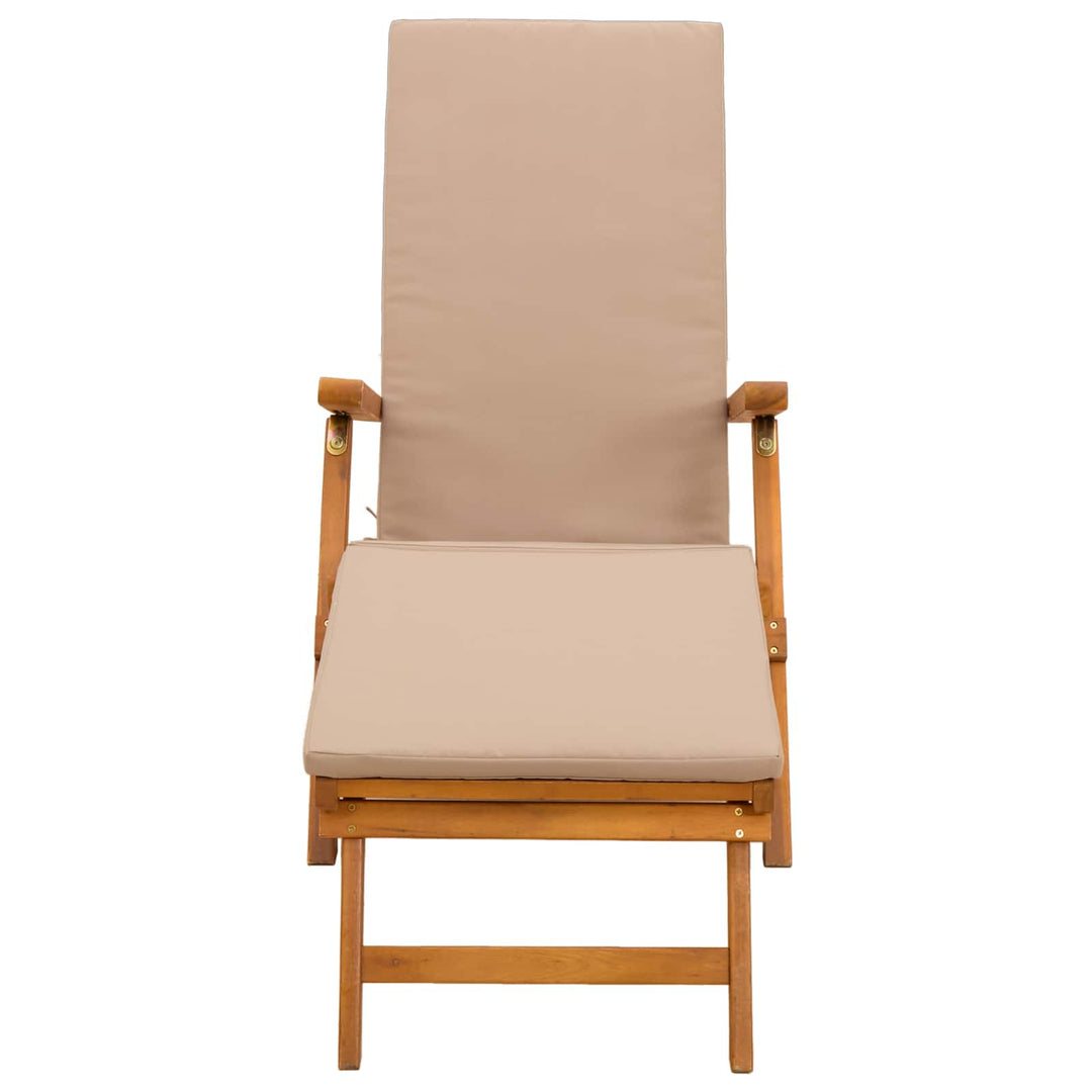 Reclining Och Fällbar Solstol 2 Pcs 55 X 146 X 91 Cm