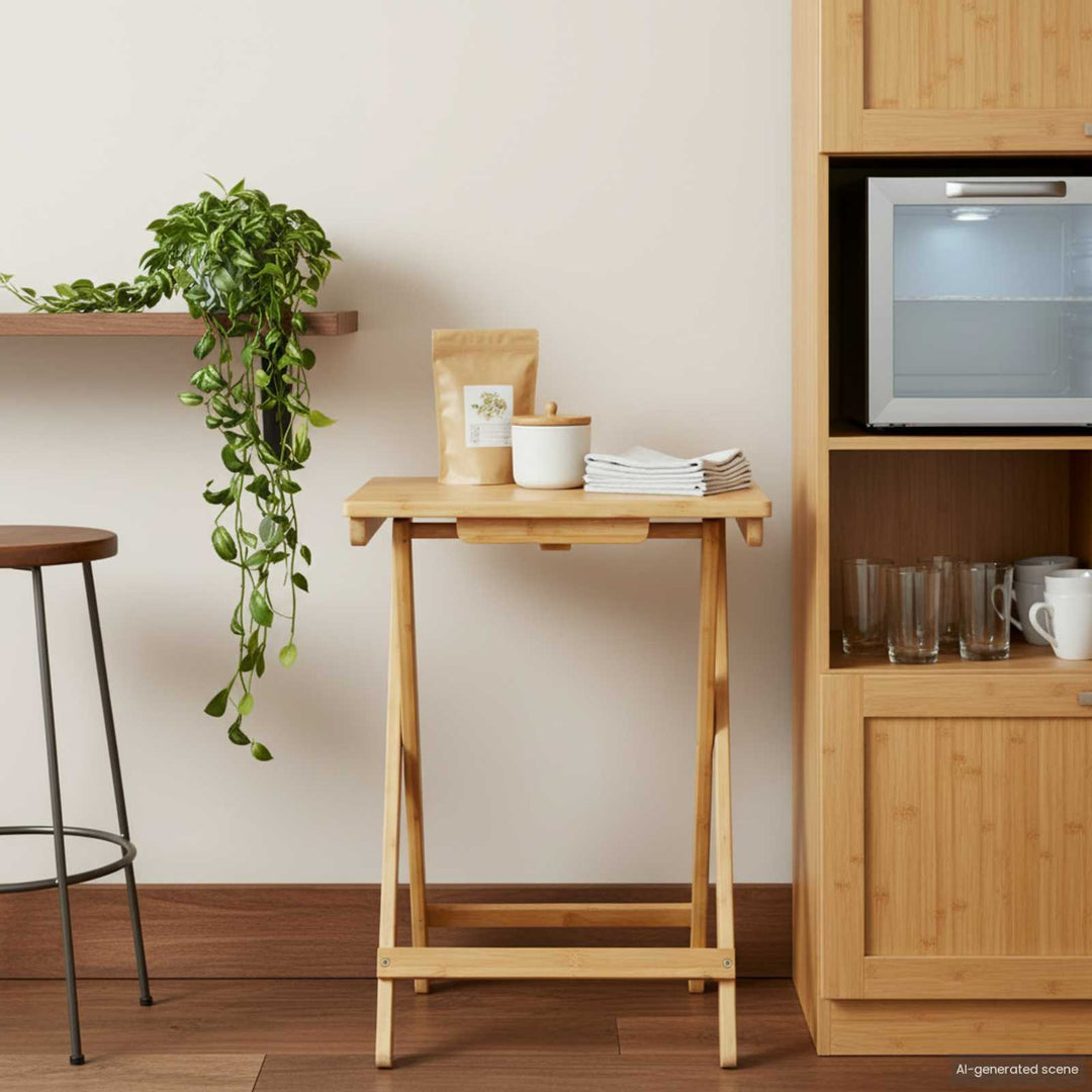Köksbord Naturfärg 40 X 30 X 53,5 Cm Bambus