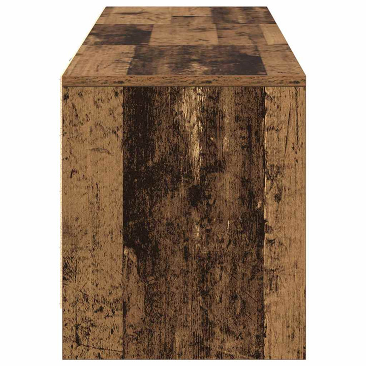 Tv-Bänk Med Led Gammalt Trä 140 X 34 X 40 Cm Konstruerat Trä