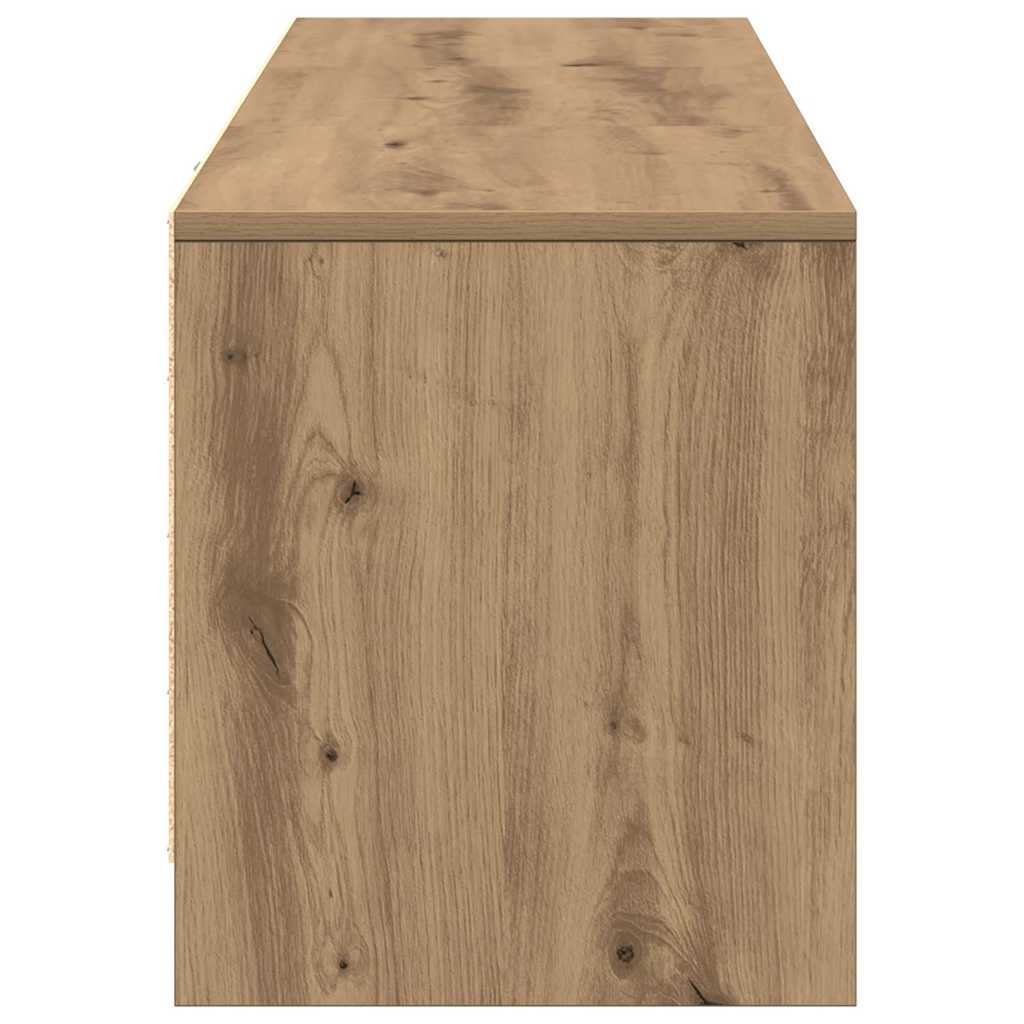 Tv-Bänk Med Led Artisan Ek 140 X 34 X 40 Cm Konstruerat Trä