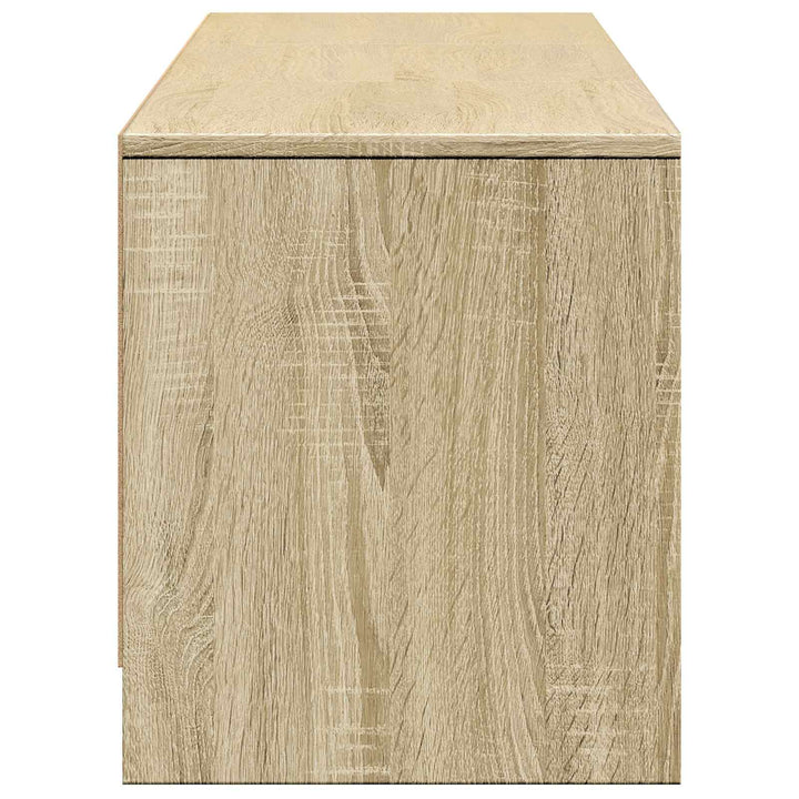 Tv-Bänk Med Led Sonoma-Ek 165 X 34 X 40 Cm Konstruerat Trä