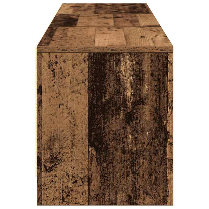 Tv-Bänk Med Led Gammalt Trä 165 X 34 X 40 Cm Konstruerat Trä