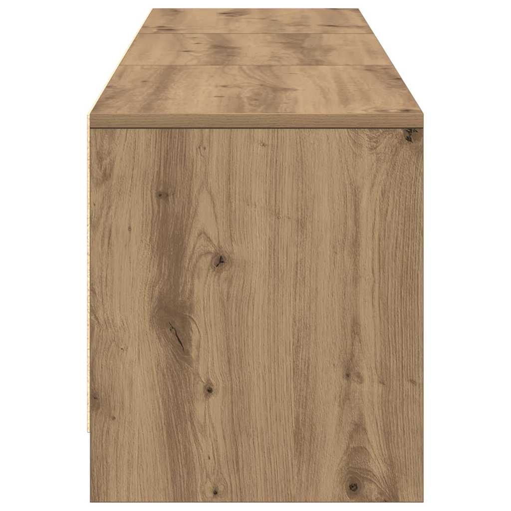 Tv-Bänk Med Led Artisan Ek 165 X 34 X 40 Cm Konstruerat Trä