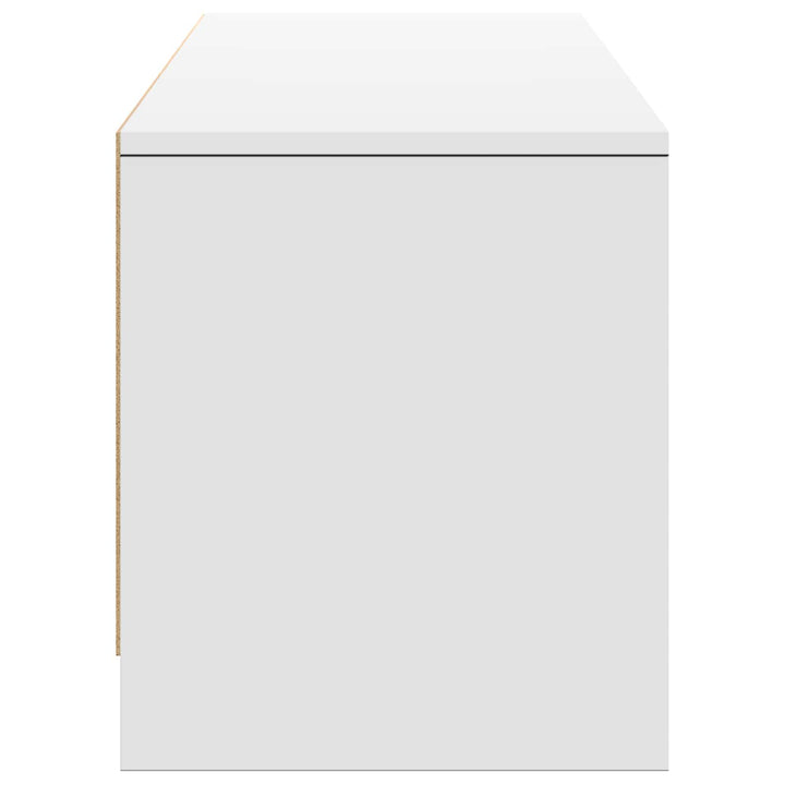 Tv-Bänk Med Led Med Led Vit 165 X 34 X 40 Cm Konstruerat Trä