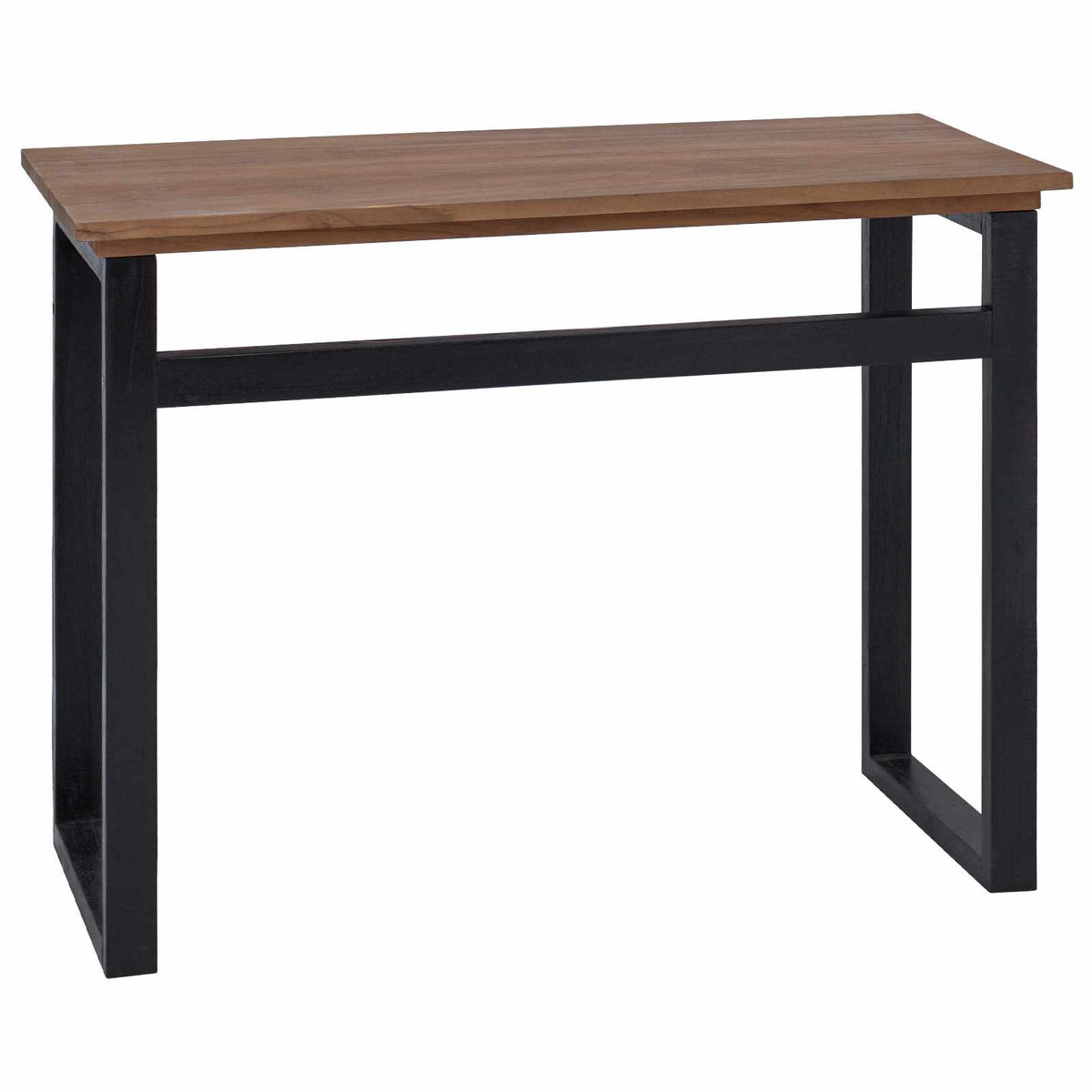 Skrivbord Naturlig Massivt Teakträ 100 X 45 X 75Cm