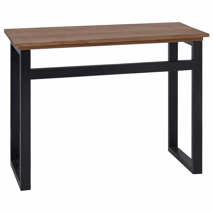 Skrivbord Naturlig Massivt Teakträ 100 X 45 X 75Cm