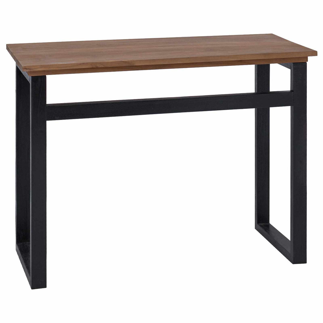 Skrivbord Naturlig Massivt Teakträ 100 X 45 X 75Cm