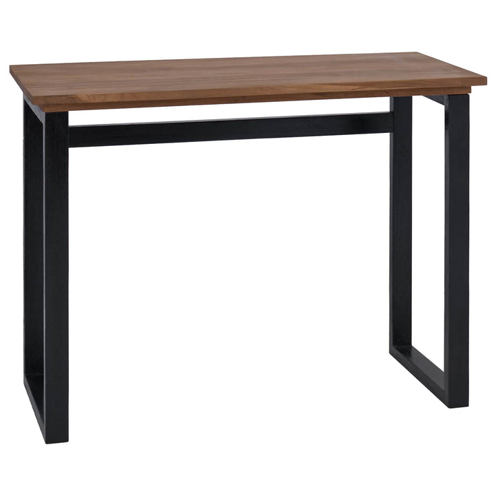 Skrivbord Naturlig Massivt Teakträ 100 X 45 X 75Cm