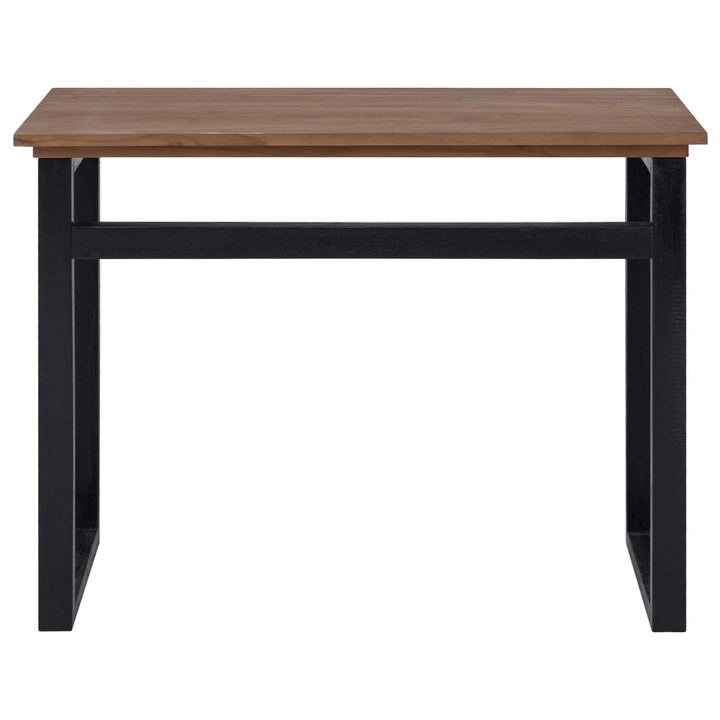 Skrivbord Naturlig Massivt Teakträ 100 X 45 X 75Cm