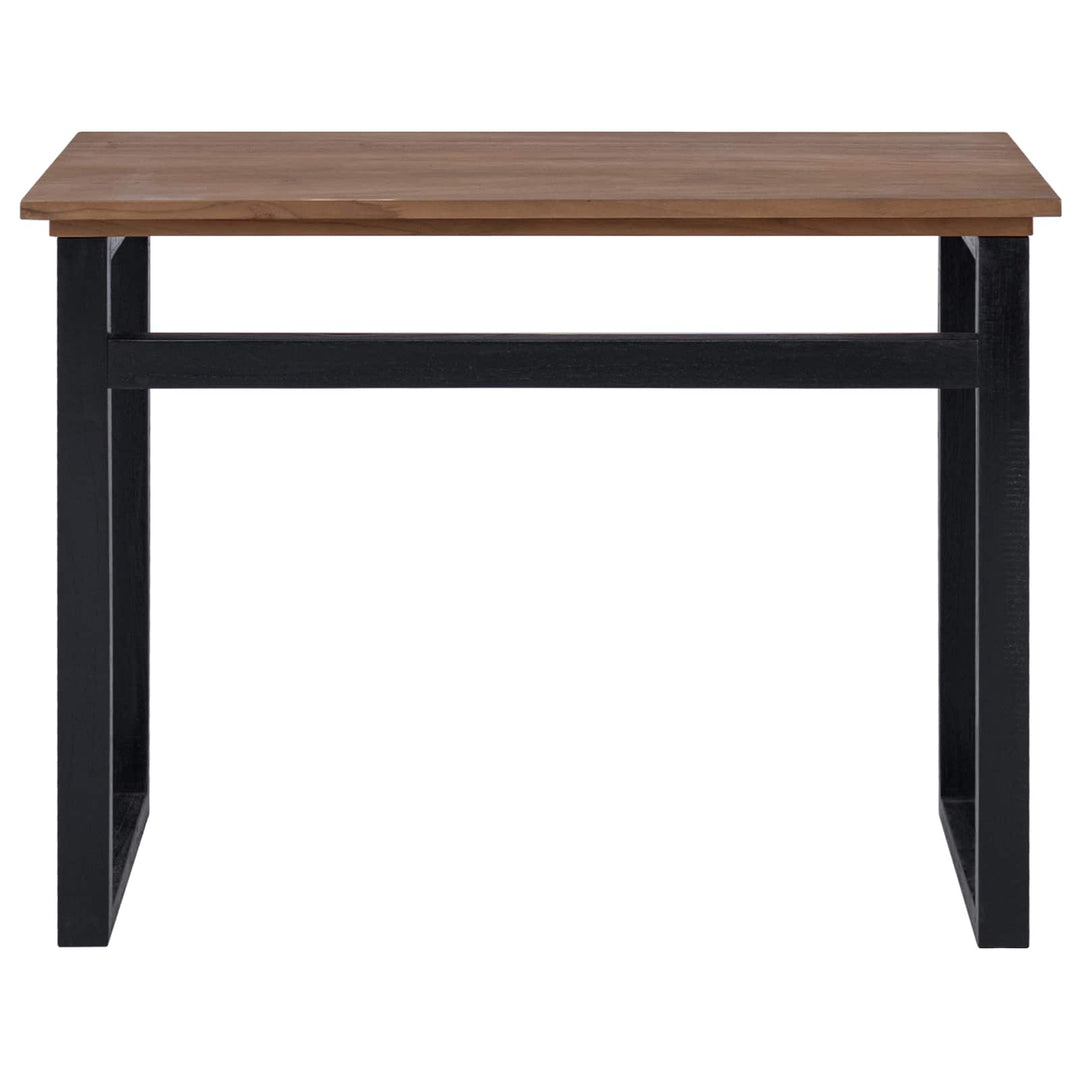 Skrivbord Naturlig Massivt Teakträ 100 X 45 X 75Cm