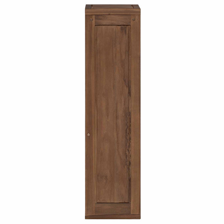 Badrumssidekabinett Naturlig 25 X 25 X 100 Cm Massivt Teakträ