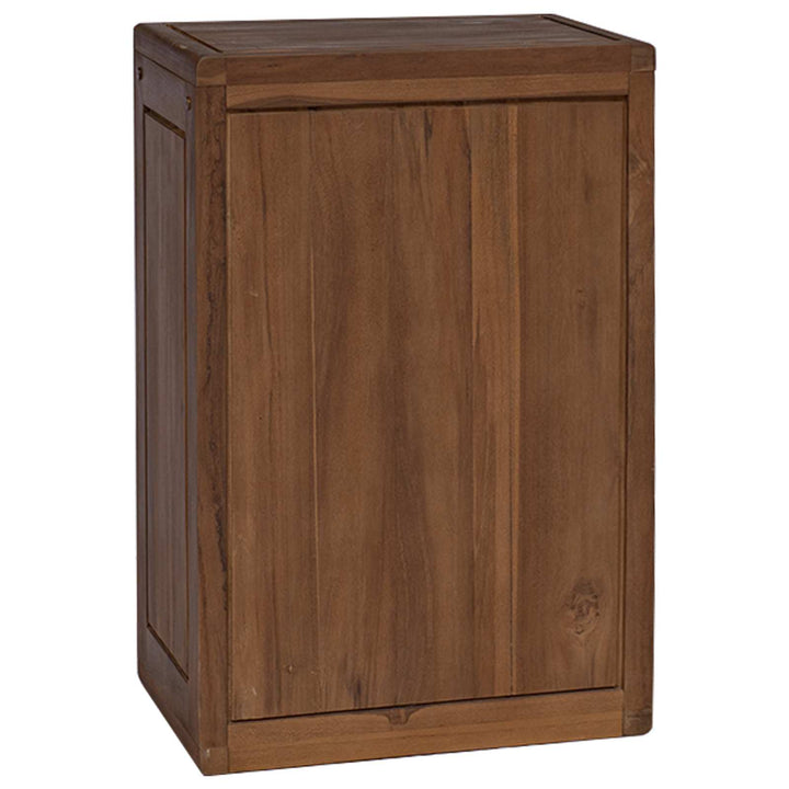 Badrumssidekabinett Naturlig 45 X 30 X 70 Cm Massivt Teakträ