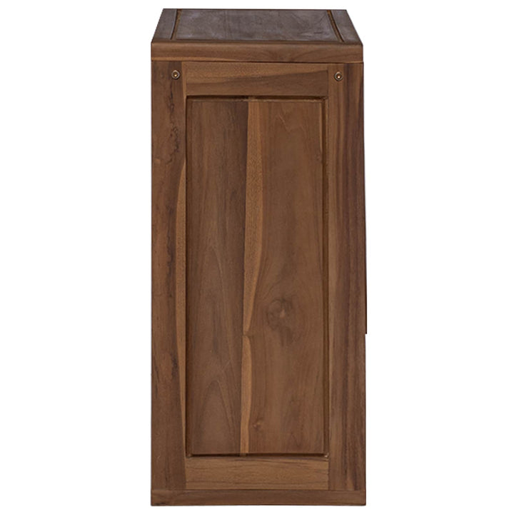 Badrumssidekabinett Naturlig 45 X 30 X 70 Cm Massivt Teakträ