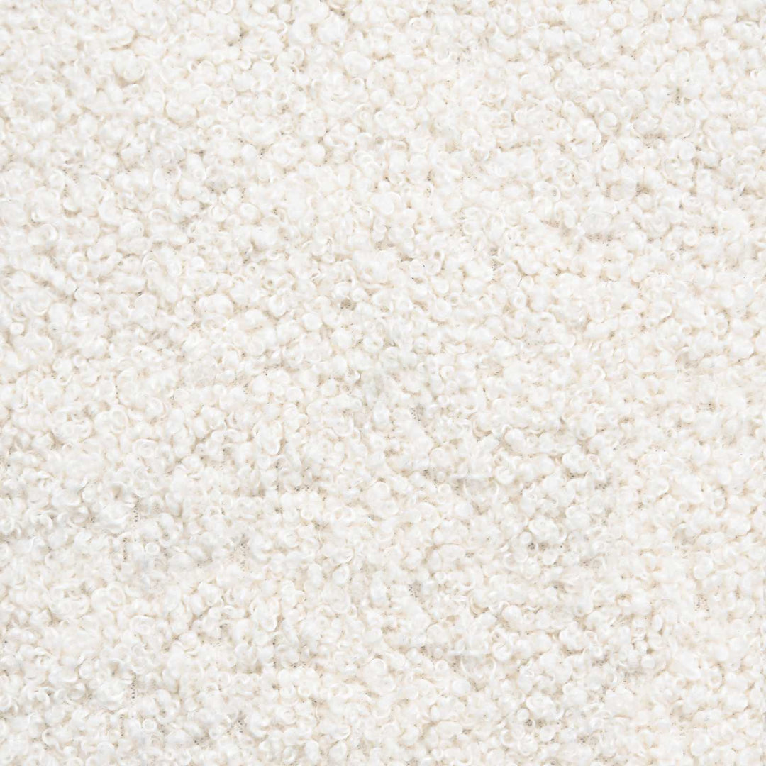 Fotpall Gräddvit 55 X 35 X 41 Cm Bouclé