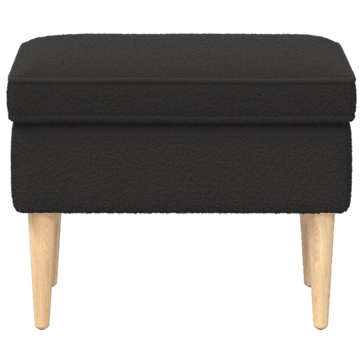 Fotpall Svart 55 X 35 X 41 Cm Bouclé
