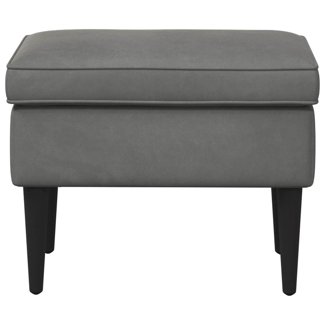 Fotpall Mörkgrå 55 X 35 X 41 Cm Sammet