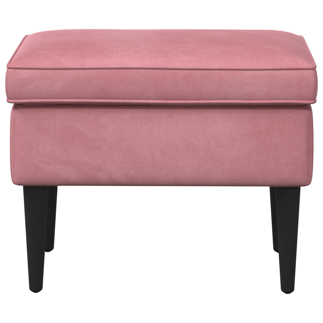 Fotpall Rosa 55 X 35 X 41 Cm Sammet