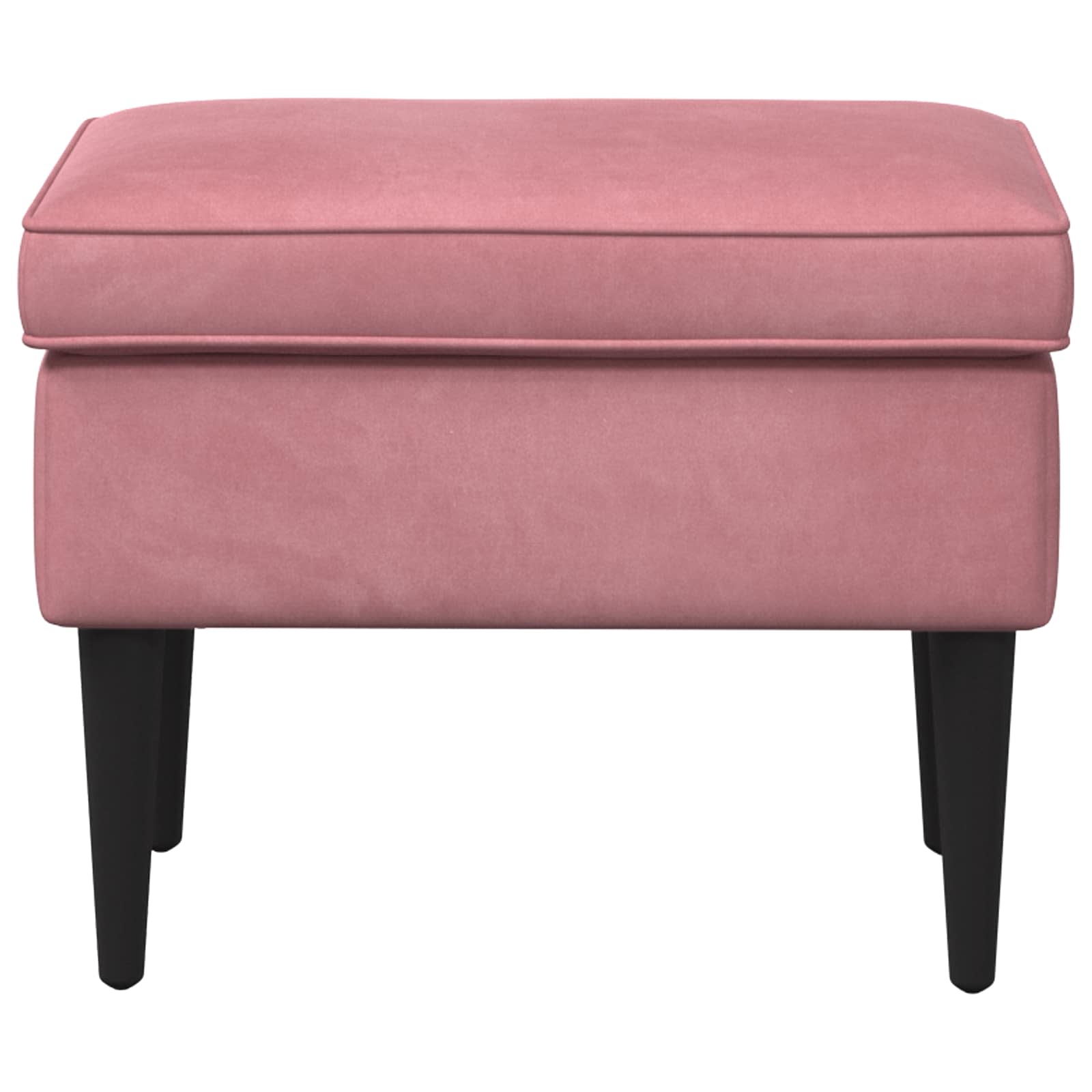 Fotpall Rosa 55 X 35 X 41 Cm Sammet