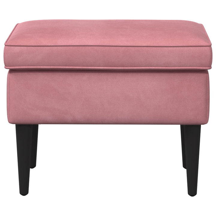 Fotpall Rosa 55 X 35 X 41 Cm Sammet