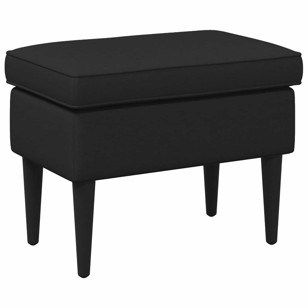 Fotpall Svart 55 X 35 X 41 Cm Tyg