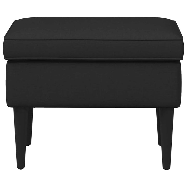 Fotpall Svart 55 X 35 X 41 Cm Tyg