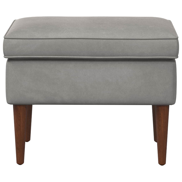 Fotpall Ljusgrå 55 X 35 X 41 Cm Sammet