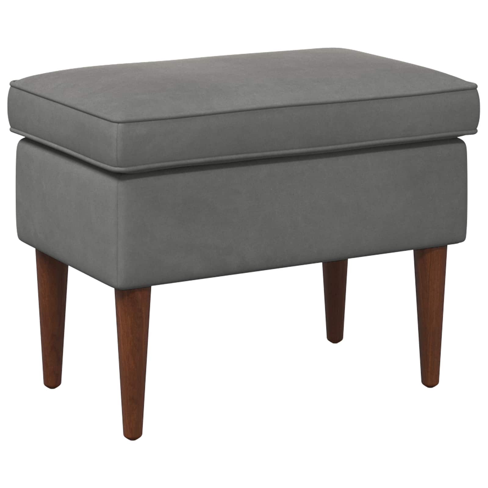 Fotpall Mörkgrå 55 X 35 X 41 Cm Sammet