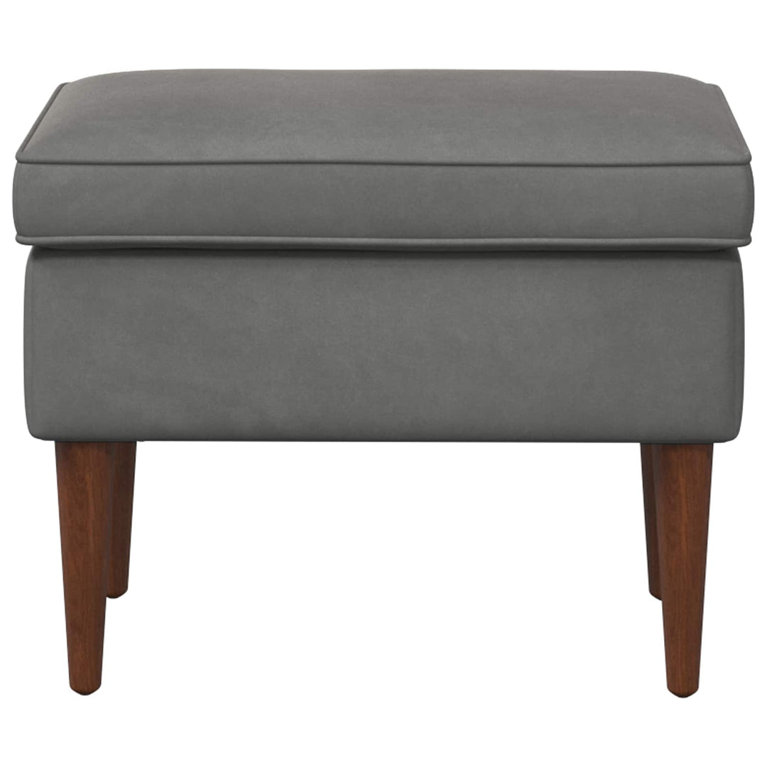 Fotpall Mörkgrå 55 X 35 X 41 Cm Sammet