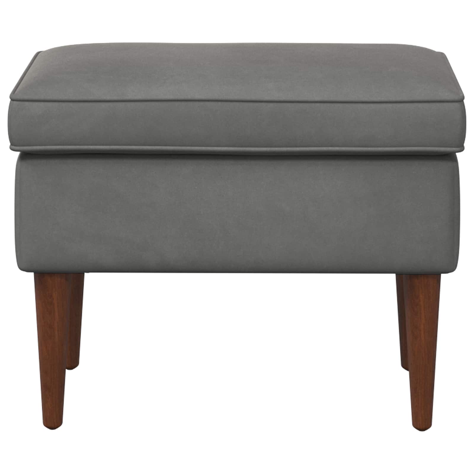 Fotpall Mörkgrå 55 X 35 X 41 Cm Sammet