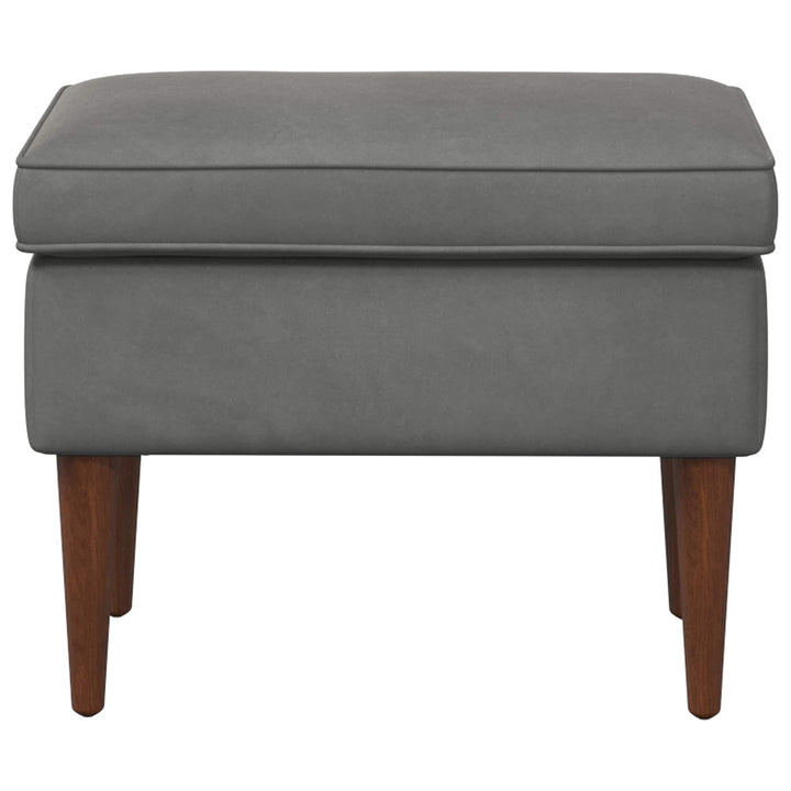 Fotpall Mörkgrå 55 X 35 X 41 Cm Sammet