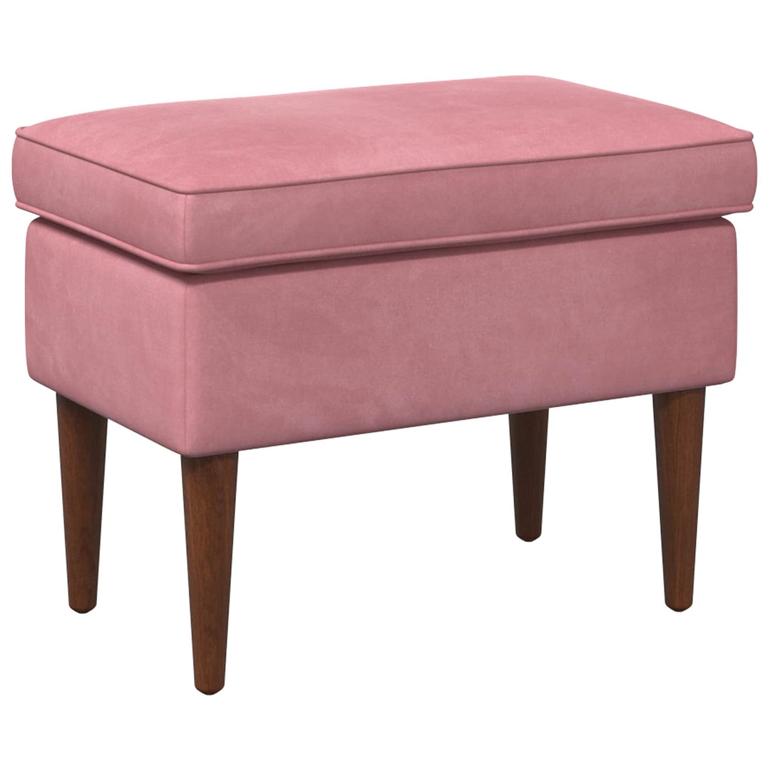 Fotpall Rosa 55 X 35 X 41 Cm Sammet