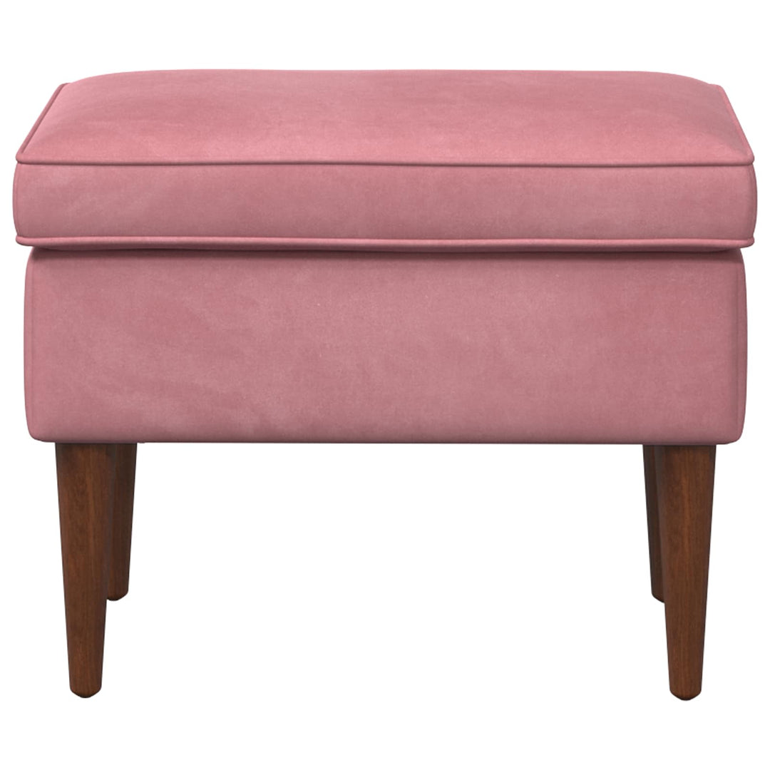 Fotpall Rosa 55 X 35 X 41 Cm Sammet
