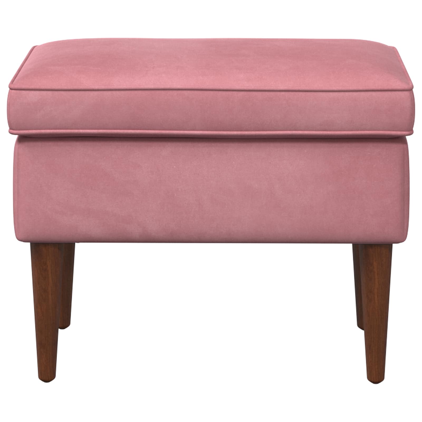 Fotpall Rosa 55 X 35 X 41 Cm Sammet