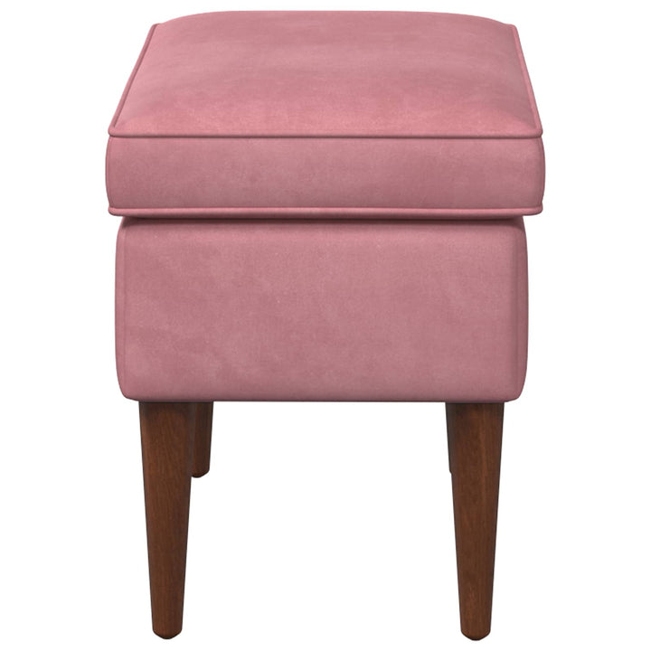 Fotpall Rosa 55 X 35 X 41 Cm Sammet