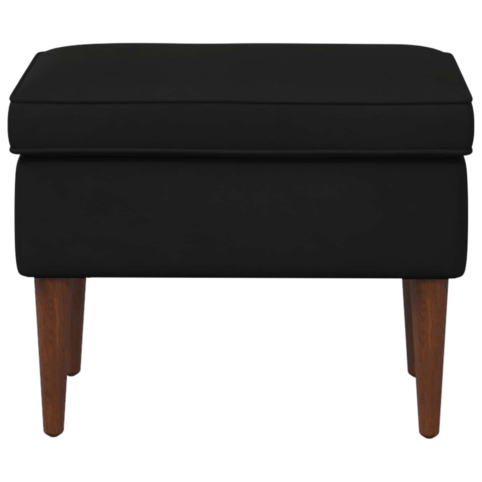 Fotpall Svart 55 X 35 X 41 Cm Sammet