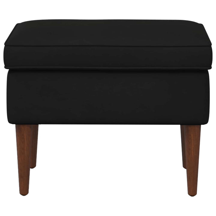 Fotpall Svart 55 X 35 X 41 Cm Sammet