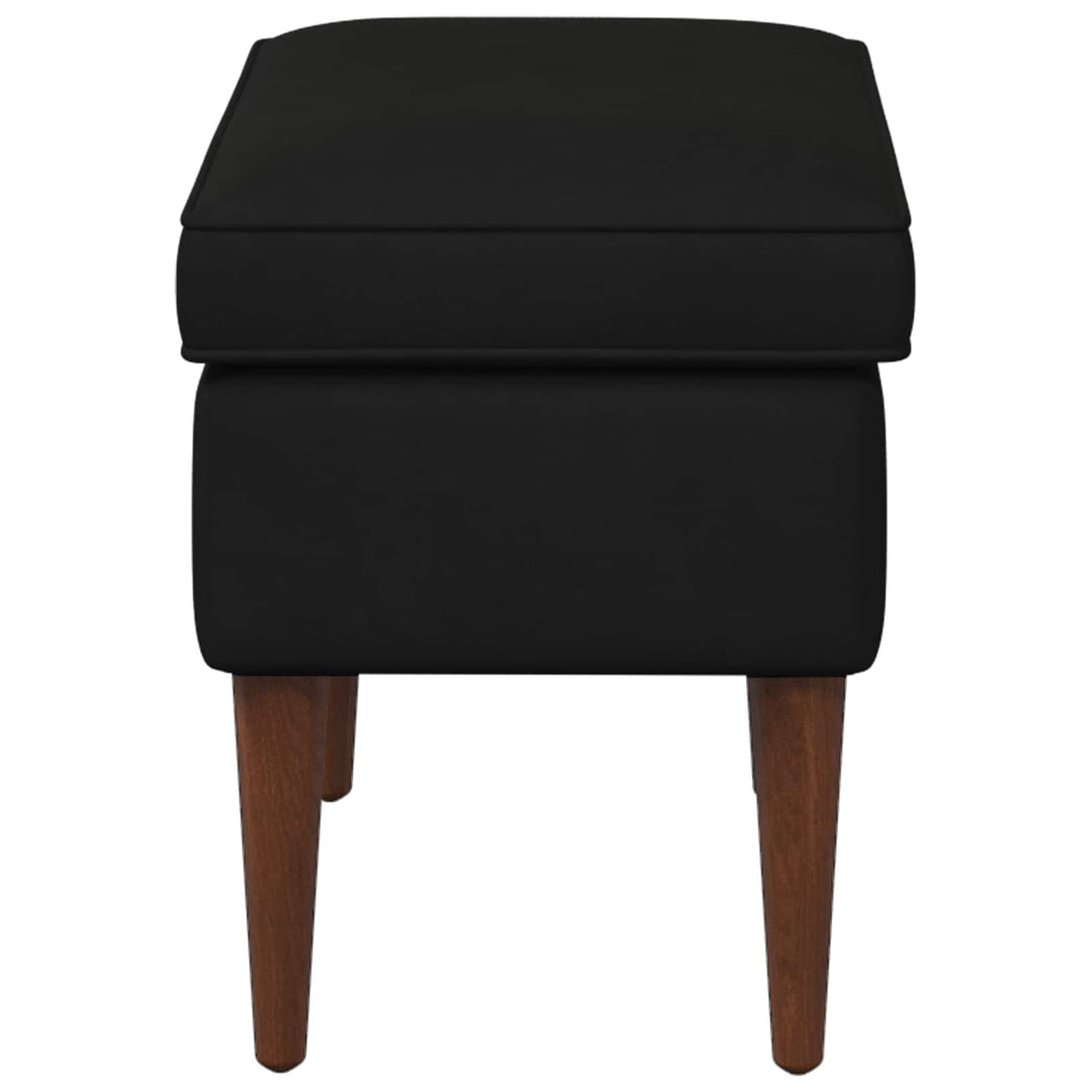 Fotpall Svart 55 X 35 X 41 Cm Sammet