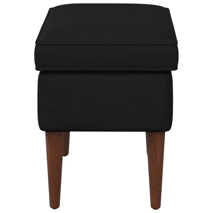 Fotpall Svart 55 X 35 X 41 Cm Sammet