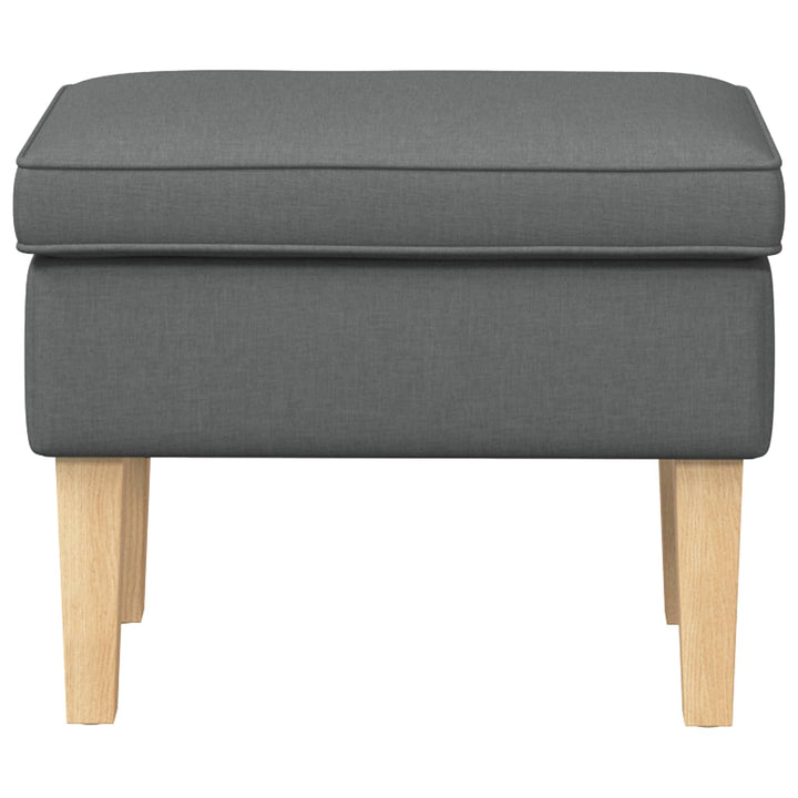 Fotpall Mörkgrå 55 X 35 X 41 Cm Tyg